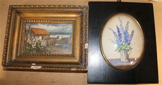 Miniature still life w/colour & small w/colour(-)